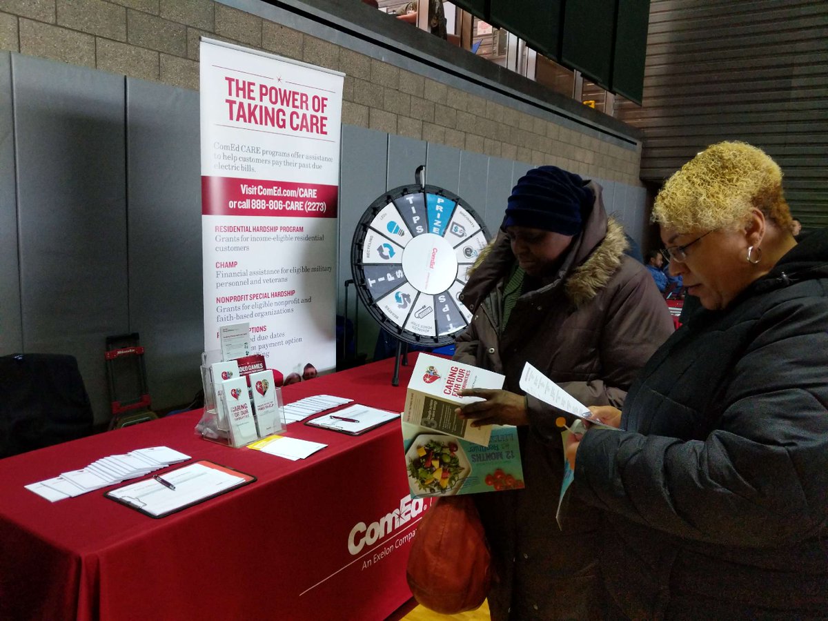 TweetFTStreet's tweet image. Need help with your electric bill?? Visit @ComEd at the Winter Resource Fair Gary Comer Youth Center, 7200 S Ingleside, Chicago). We're here till 1! #TakeCARE #WheelSeeYouSoon #TweetFromTheStreet
