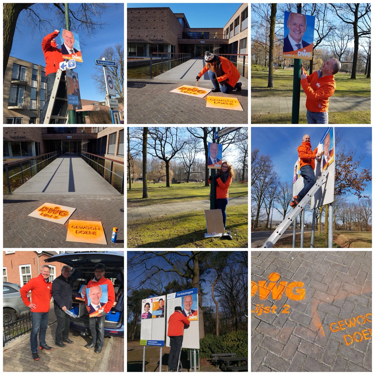 De campagne is begonnen! Heb je ons al gespot? Gewoon doen met DWG! Stem op 21 maart, lijst 2. Gewoon doen! ✏️🔴 #GR2018