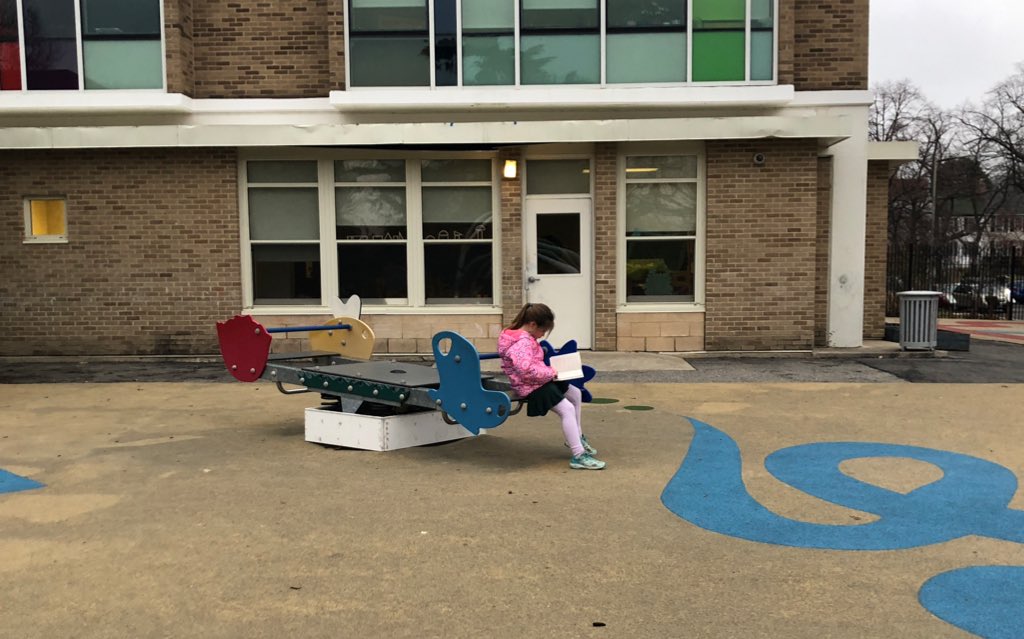 TomKingTK's tweet photo. My daughter plays in the playground in the exact same way I used to “play” in the playground. https://t.co/G2HWdd91JM