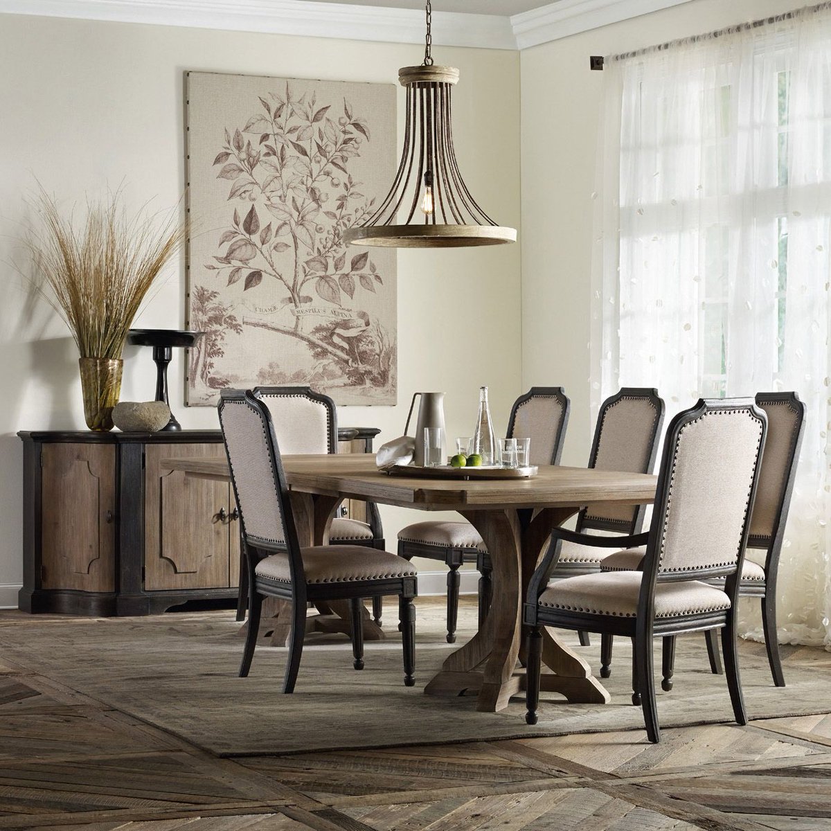 HomeGallery's tweet image. Upgrade your dining room with this Hooker Furniture Corsica double pedestal dining table, which has gorgeous carved wood detailing (buff.ly/2GE2CNY). 10% OFF select dining items from Hooker Furniture – Presidents' Day SALE! buff.ly/2ooL4xG #PresidentsDaySale