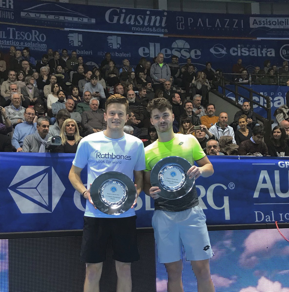 clayton_scott's tweet photo. So happy to get another @ATPChallenger title with @Jonny_OMara here in Italy. Thanks as always to @Rathbones1742 and @BjornBorgUK for all the help along the way! https://t.co/EtjPRYVXgB