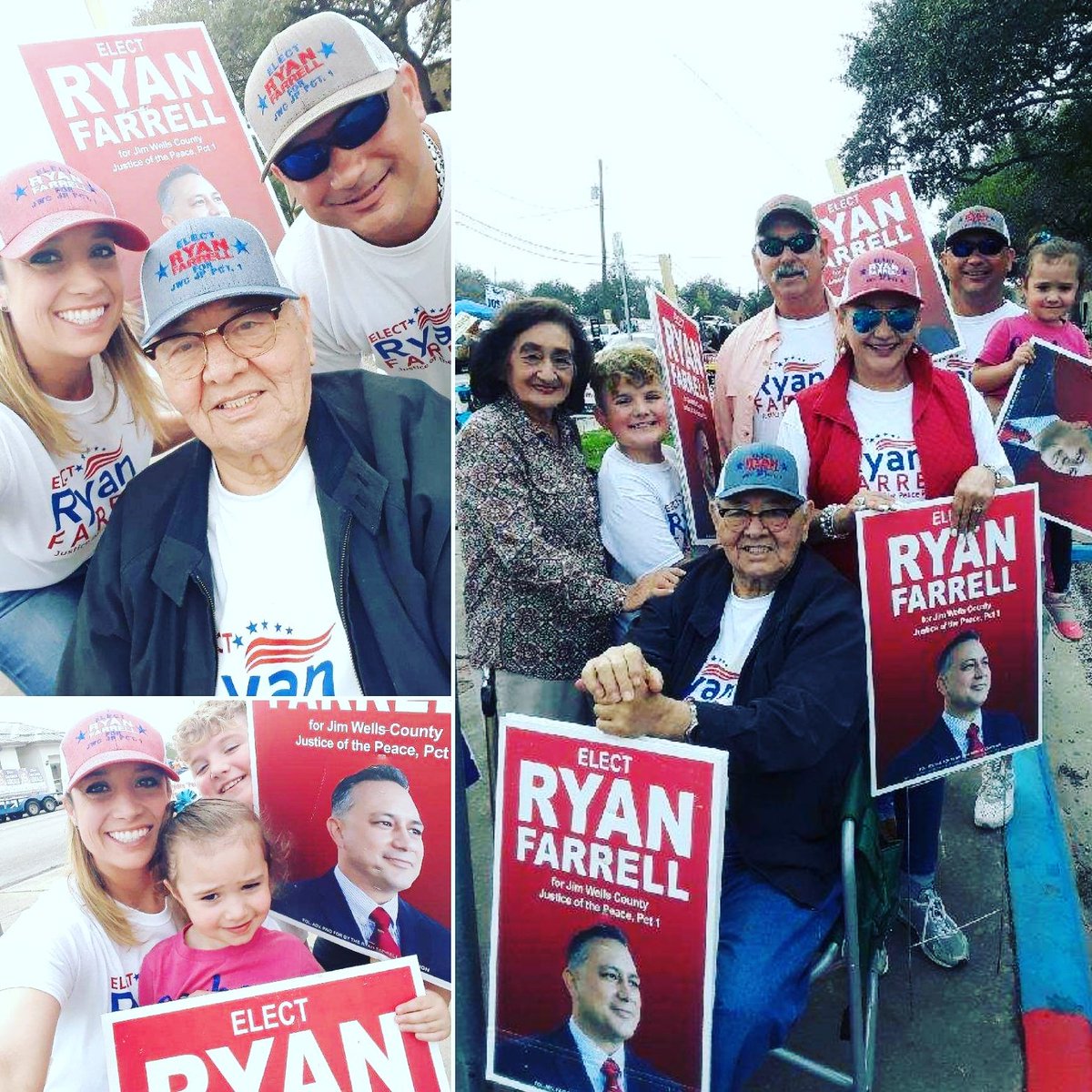 FarrellForJP1's tweet photo. So thankful for the tremendous support from my family, friends and the entire community! It's been wonderful seeing you out at the polls this week and I'm so grateful for the votes. Keep them coming, guys! VOTE! VOTE! VOTE! #FarrellforJP1 #SuperSaturday #GoVote #JimWellsProud https://t.co/218A9R5fNV