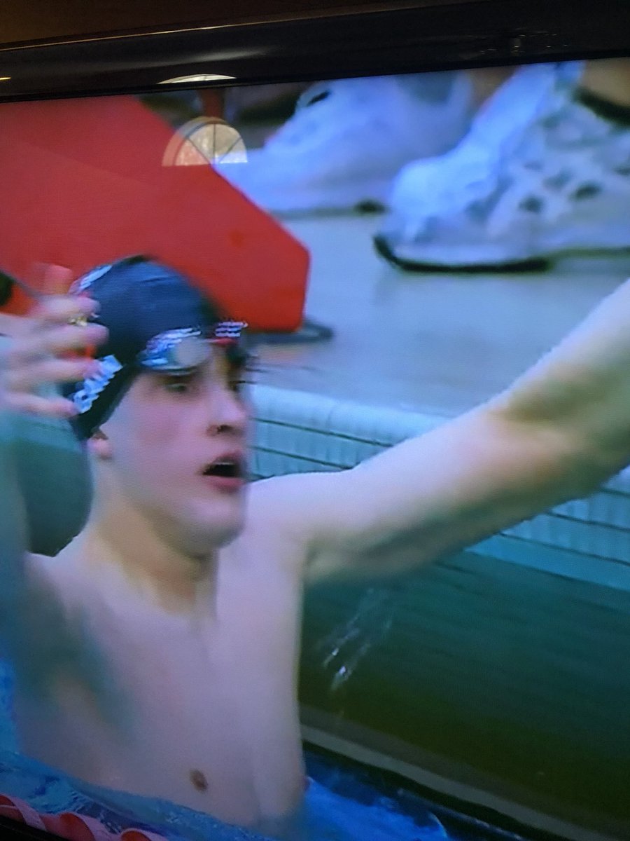 Scott is a State Champion in the 50 free!!!! We will get the banner ready!!