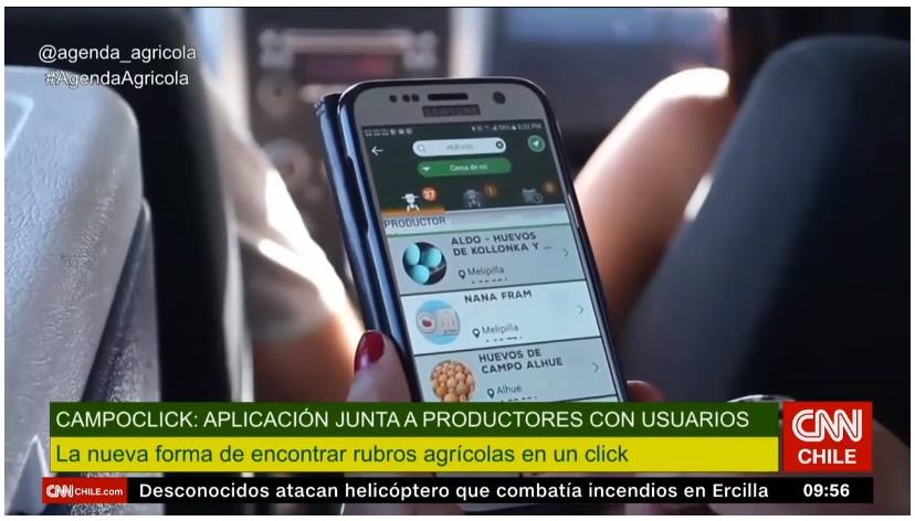 CIREN_CHILE's tweet photo. Apps @Campoclick y @CampoClima son dadas a conocer en @Agenda_Agricola de @CNNChile !!! https://t.co/NkobrCtbon https://t.co/QYxg3lPcS9