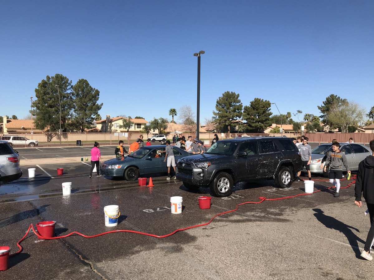 Car wash still going strong! Come get your weekend started with a clean car!