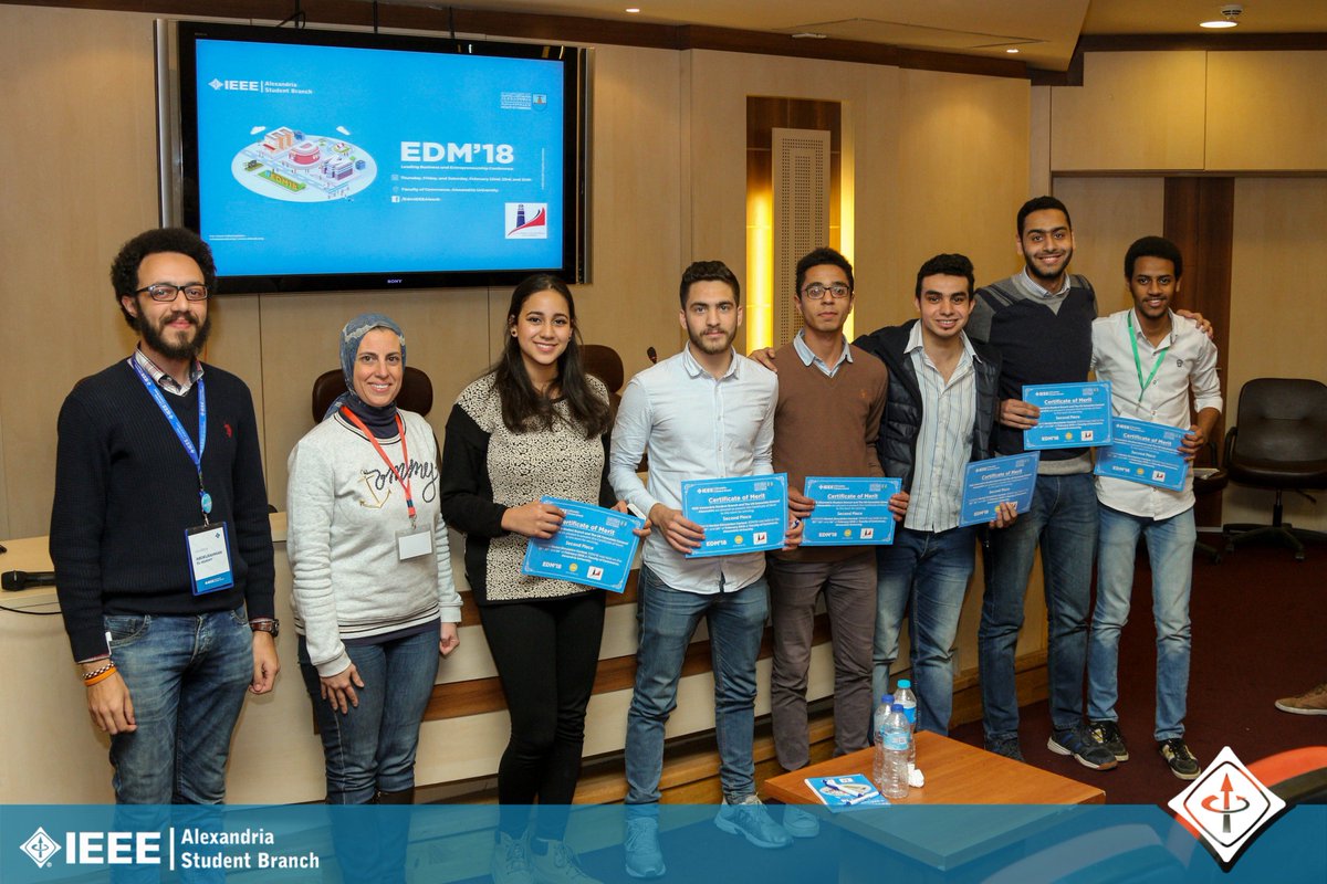 IEEEAlexSB's tweet photo. We'd like to congratulate the second place winners of a 1000 pounds prize and wish them a good luck in their next steps.

#IEEE #IEEEAlexSB #EDM18 https://t.co/PcKKkhjoik