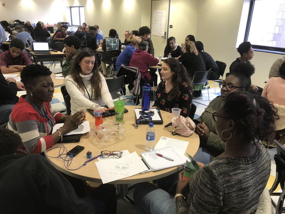 #AlwaysLearning <a href="/UPrep/">up repertory</a> yesterday with students, staff, <a href="/PittCUE/">Pitt Center for Urban Education</a>, @HeinzFellows, <a href="/IFL_Pitt/">IFL</a> and @PittSchoolofEd around Emdin’s C’s. #FinishingStrong 💪🏾💪🏾 together!!