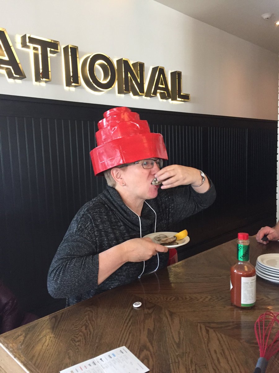 lytlyn's tweet photo. TEAM IT GOOD - oysters ... 1,2,3... down the hatch!! https://t.co/692uio2kiw