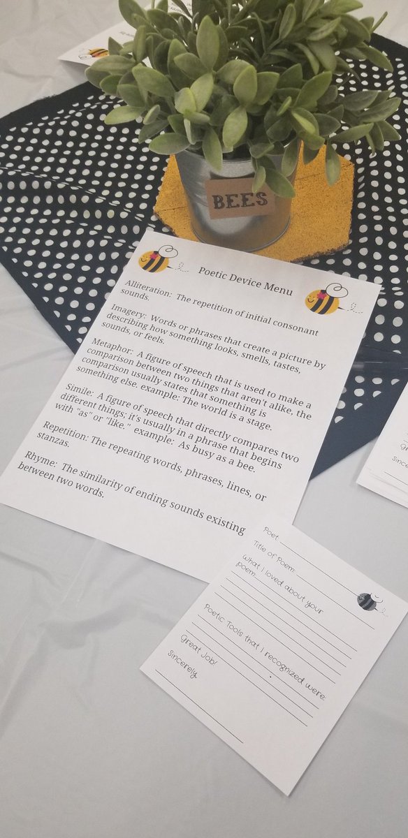 Delia_Soto1's tweet photo. BEES Poetry Cefe was a great success! A big thanks to our parents for coming and supporting our students as they learn about poetry, analyze it, and showcase their own! @NISDEllison #BeesLearning #EllisonInspired https://t.co/wszTnQTsBx