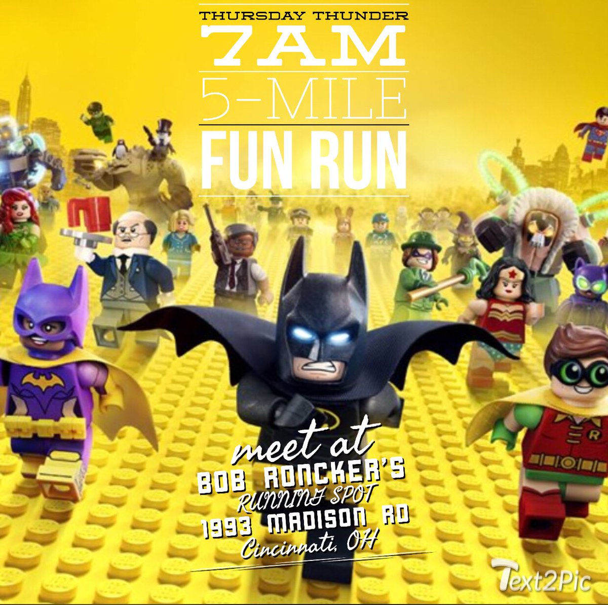 We are switching it up to accommodate those early risers! THURSDAY THUNDER is moving to 7AM SHARP! Meet Veronica and train to be a superhero! #bobronckersrunningspot #obryonville #trainingtobeasuperhero #thursdaythunder