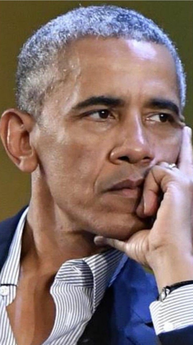 Deep in thought. #ObamaLegacy #ObamaPortraits #44 having integrity, moral leadership, grace and dignity.