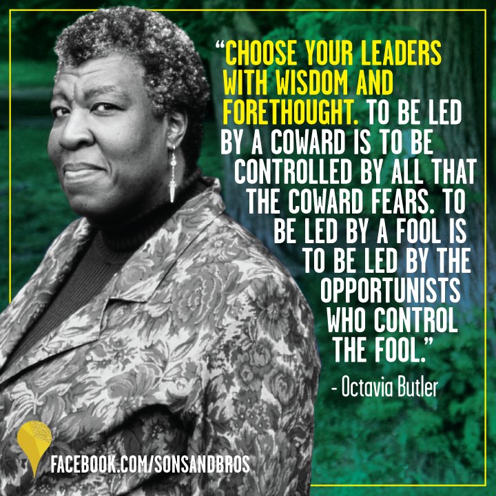 sonsandbros's tweet photo. #TDIH in 2006: we lost science fiction writer Octavia Butler. She was a trailblazer in the genre; in 1995, she became the first science fiction writer to receive a MacArthur Fellowship.

#RestInPower #CreativesOfColor #OctaviaButler #Trailblazer #WritingLegend https://t.co/zr3ifc34k4