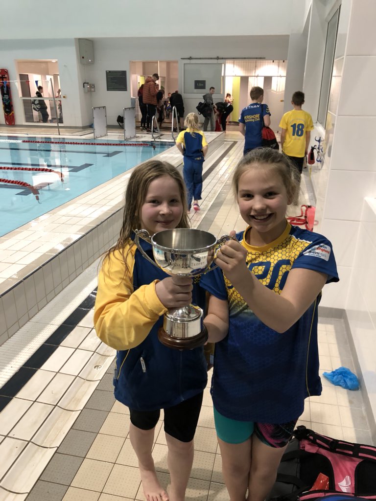 Congratulations to all of our 9-12 year old swimmers tonight who won the John Neale Trophy gala in Redditch. 🎉🏆🏊🏻‍♂️🏊🏻‍♀️💛💙