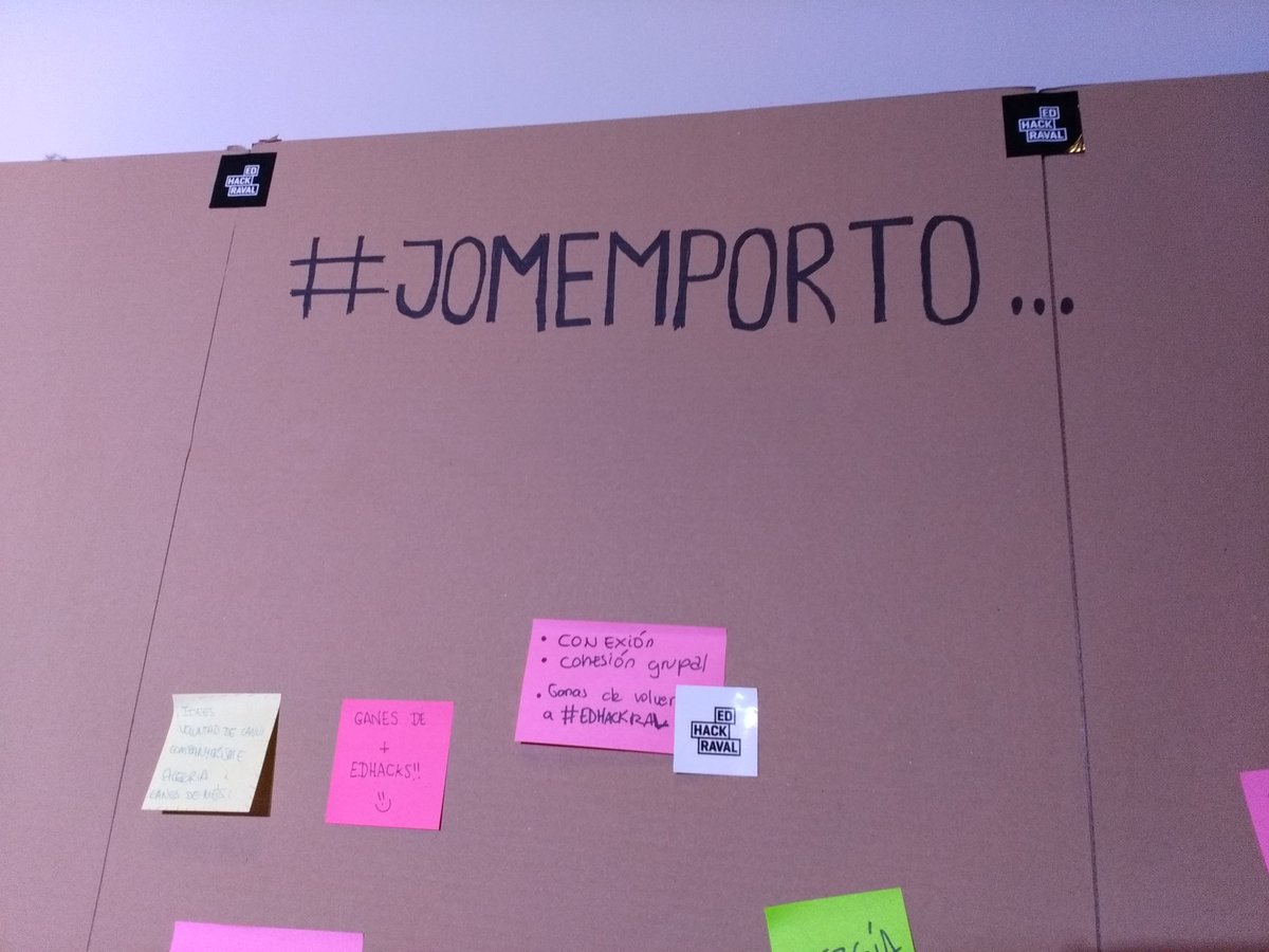 Ladyphotoblog's tweet photo. Gracias por habernos dado la oportunidad de colaborar en la primera #hackato con ganas de repetir 😊 #social #tecnologia #comunicacio #actitudedhacker #cohesiogrupal  #EDHackRaval #edhackers #jomemporto @FundacioBofill @softonic_es @TotRaval https://t.co/25EV3AIpD9