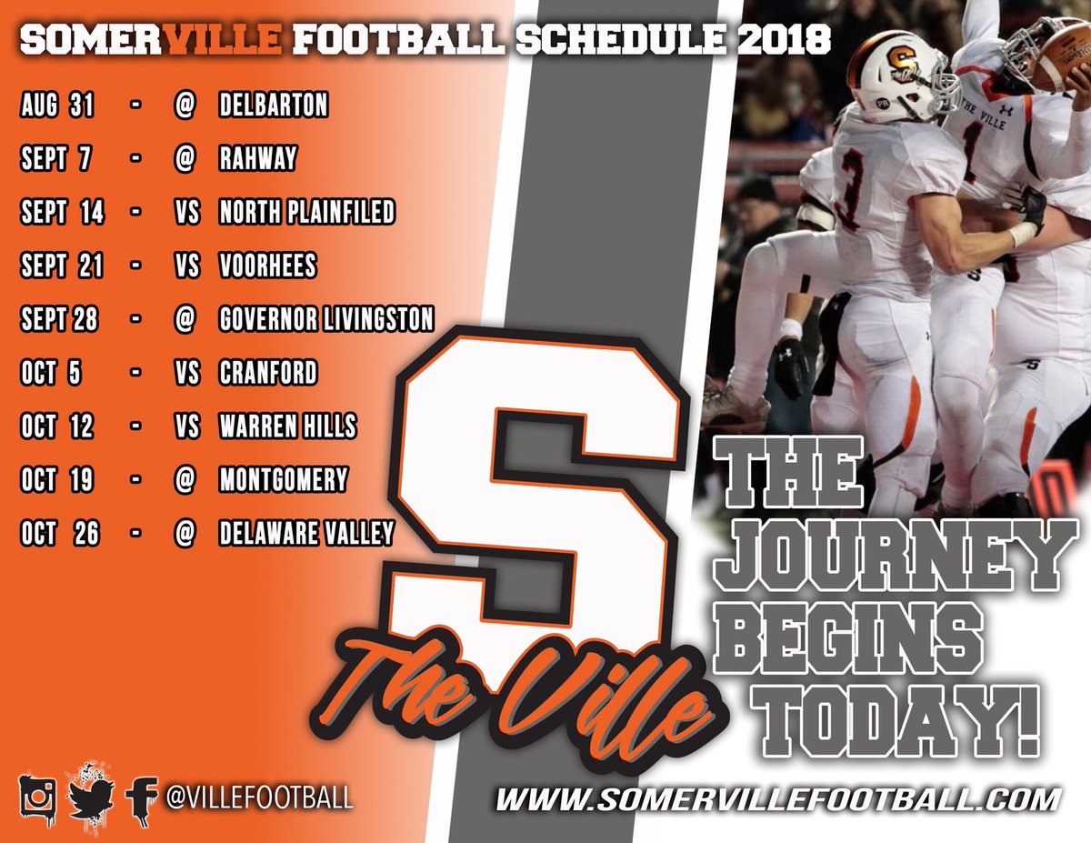 The 2018 Schedule #TheVille