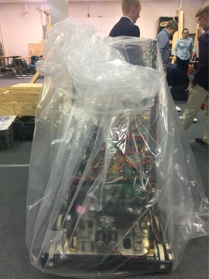 Robot is bagged and tagged, ready for competition!