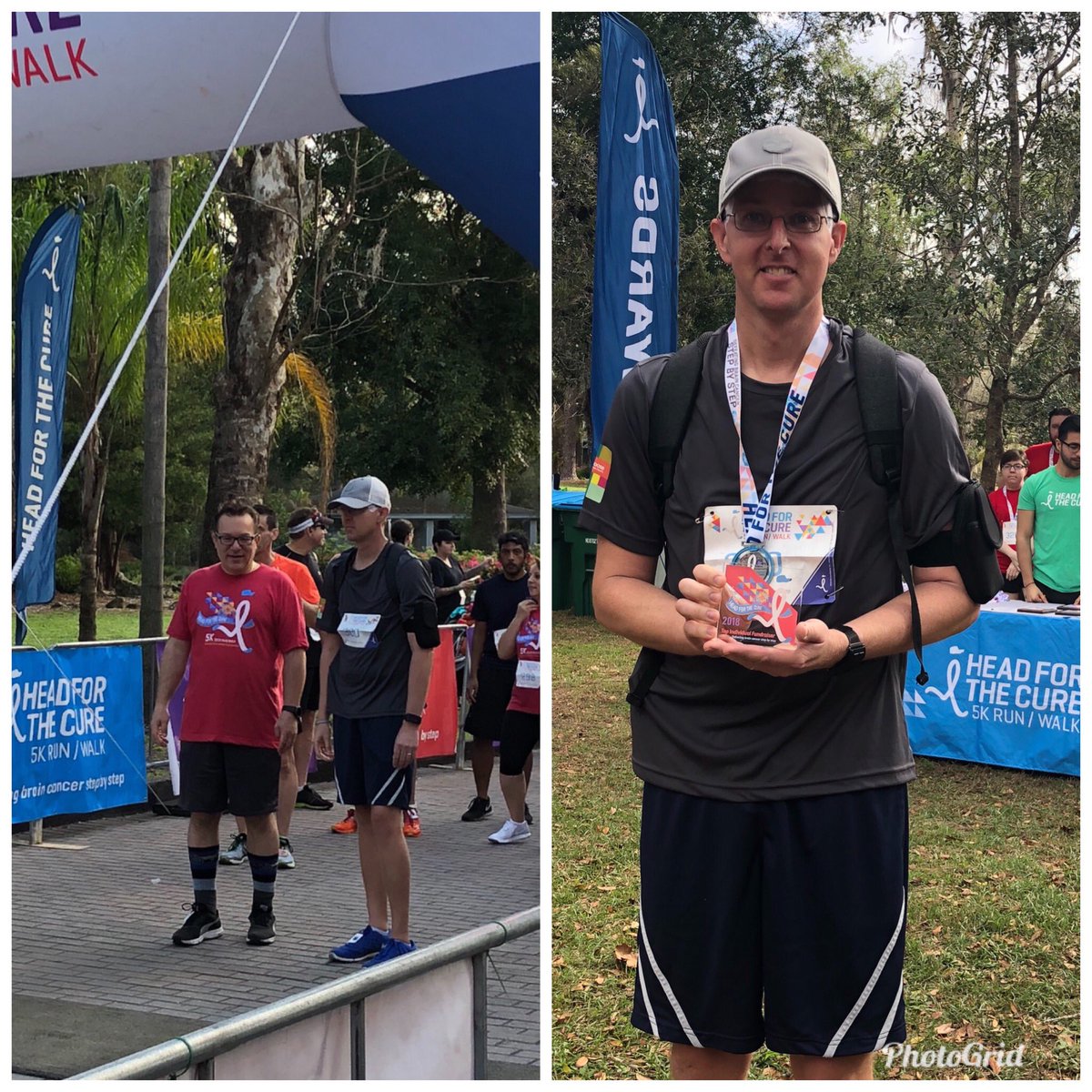 Hit my goal of 40 minutes for the 5K today.  A big thank you to all of my donors getting me to the top individual fundraiser <a href="/HeadfortheCure/">Head For The Cure</a> Thank you to Dr. Nick for inviting me to run on his team