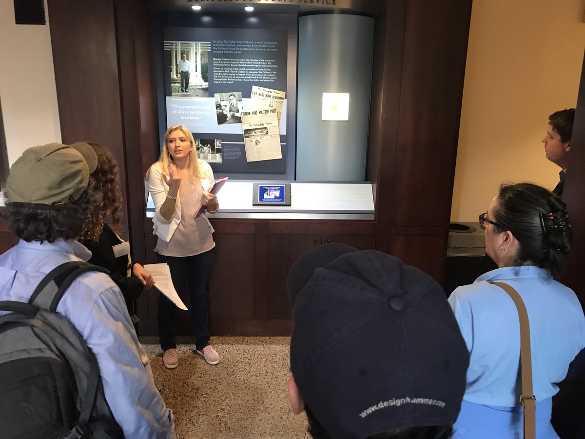 Building tour - the Pulitzer display! #DTH125