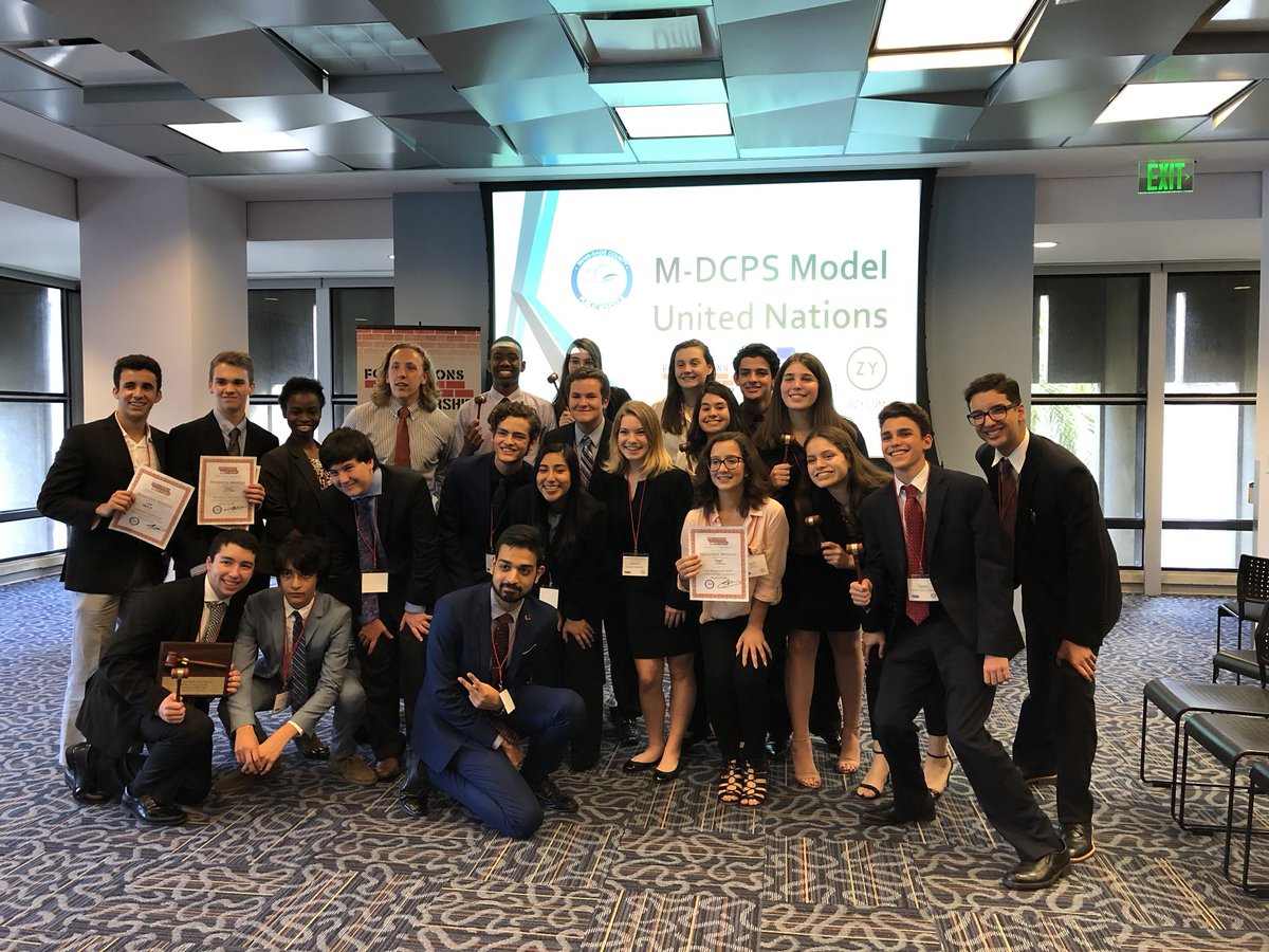 Best Delegation goes to Coral Gables SHS Well done!! <a href="/CoralGablesSHS/">Coral Gables SHS</a> <a href="/FFLMUN/">Foundations for Leadership</a> <a href="/MDCPS/">Miami-Dade Schools</a> <a href="/MDCPSAcademics/">Div of Academics</a> <a href="/MiamiCAO/">Marie Izquierdo</a>