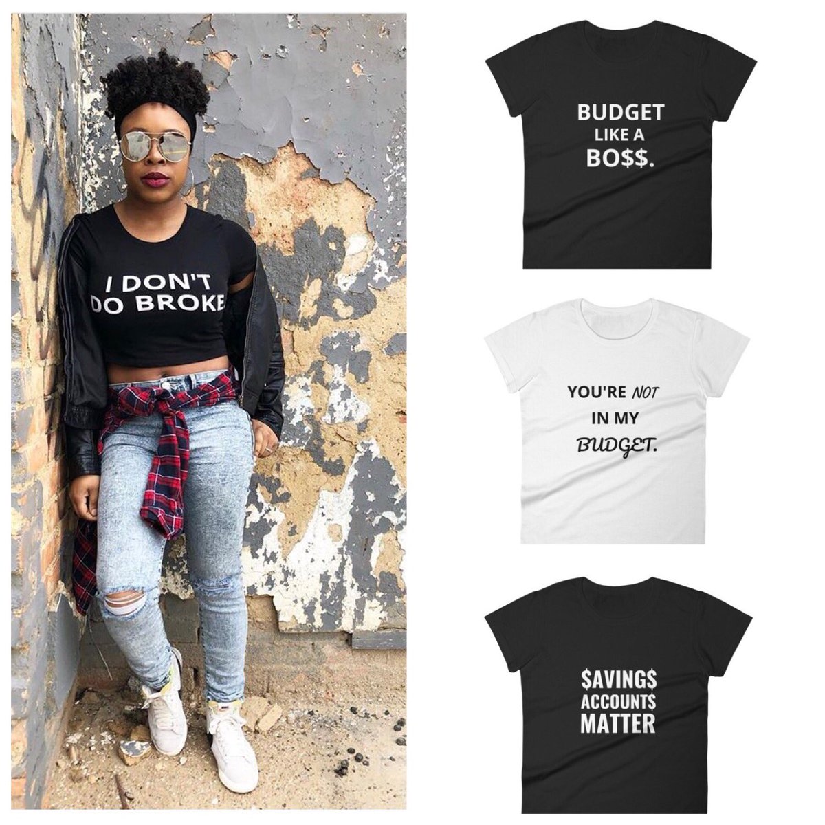 #GFB Graphic Tees now available at 
girlfriendsbudget.com/gfb-apparel.ht… Join the movement and cop yours! #FinancialFreedom #MoneyMatters #budget <a href="/TheEllenShow/">The Ellen Show</a> <a href="/Oprah/">Oprah Winfrey</a> what's your favorite! #movement #bossbabe