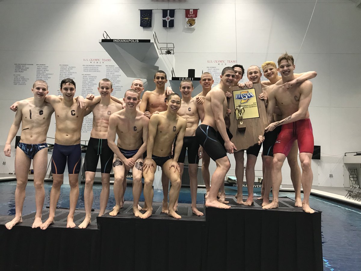 2018 IHSAA STATE CHAMPIONS! 4 IN A ROW! <a href="/CarmelSwimming/">Carmel Swim Club</a>