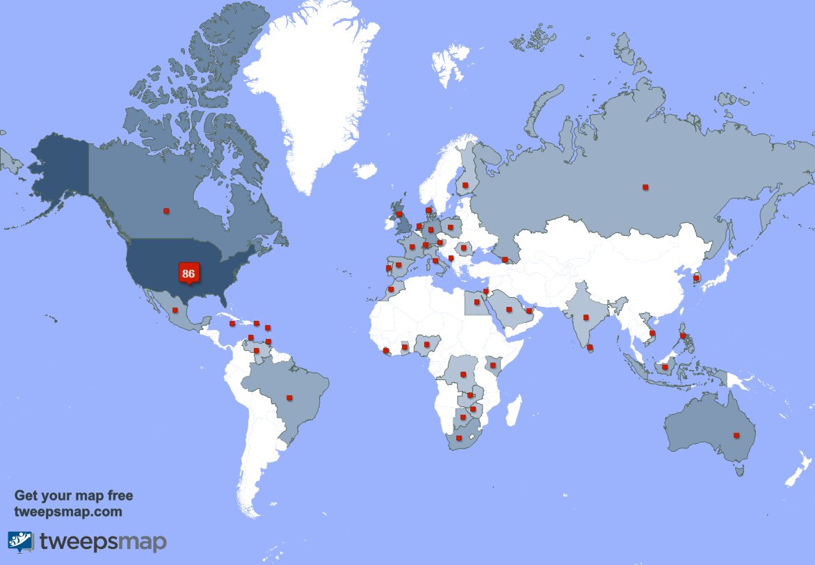 IAShowcase's tweet image. My followers live in USA (85%), UK.(4%)... Get your free map: tweepsmap.com/!IAShowcase