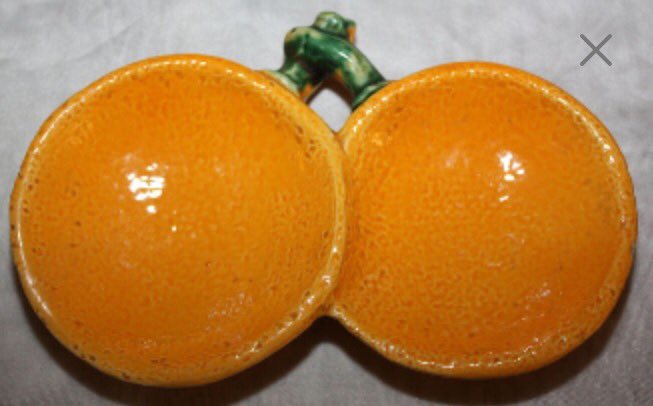 etsy.com/shop/EmmasAtti… Orange Ceramic Spoon Rest # Etsy #Vintage #SpoonRest #Orange #Ceramic #Kitchen