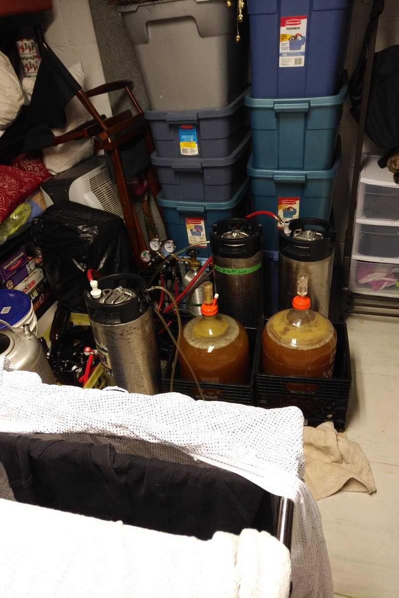 BrewCloud's tweet photo. RT @Brewery_Dogs: Tap room/fermentation/laundry/storage
#homebrewerproblems #homebrewing #goodbeer https://t.co/W57FZusnME