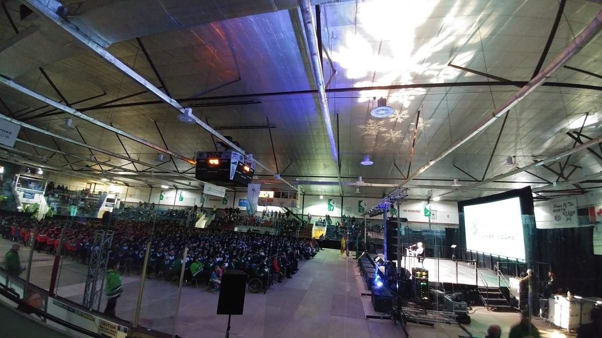 saskgames's tweet photo. The @2018SaskGames #ClosingCeremonies are here after an incredible week of sport in @citynb! https://t.co/oJTXuKp4Ju