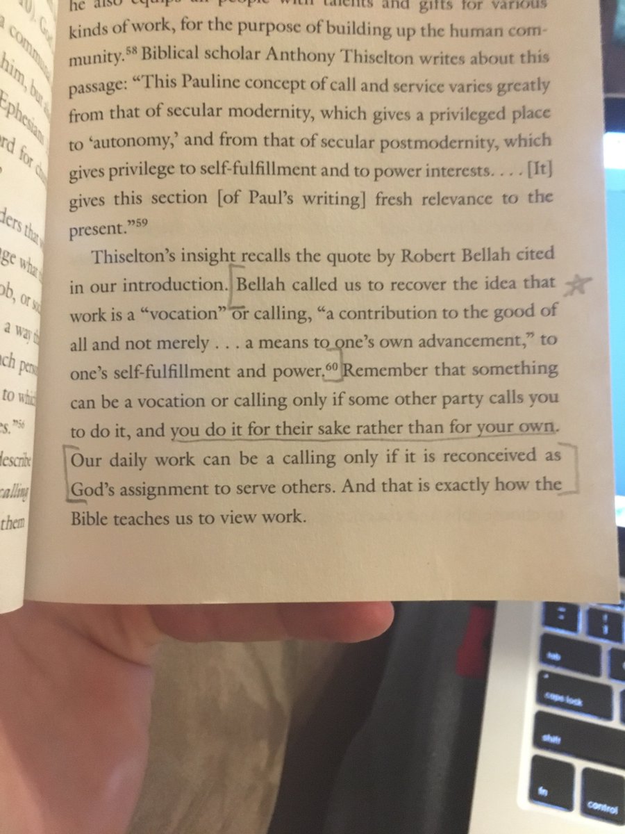 Big thanks to @timkellernyc for his book #EveryGoodEndeavor. The paragraph pictured below was needed affirmation as I wrote #TheAssistBook. What we do, sports or not, should be seen as an opportunity to serve others! #19DaysToLaunch #Thanks