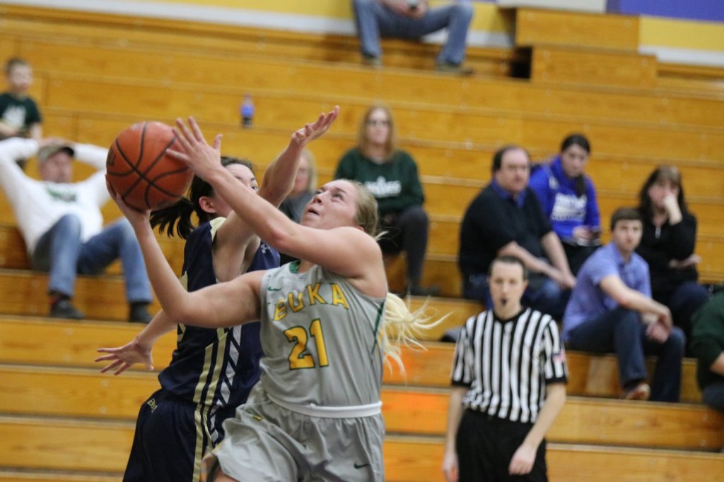 KeukaAthletics's tweet photo. WBB: FINAL | @KeukaWBB 94 - Gallaudet 72 #NEACFinal4 #d3basketball 

Keuka College advances to their 10th NEAC Championship game in program history https://t.co/CDGLFw1JhS