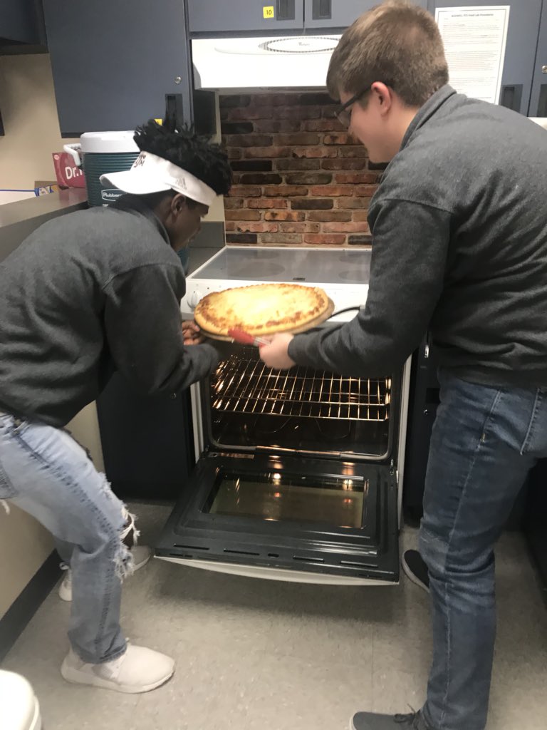 Pizza cooking at uil today!