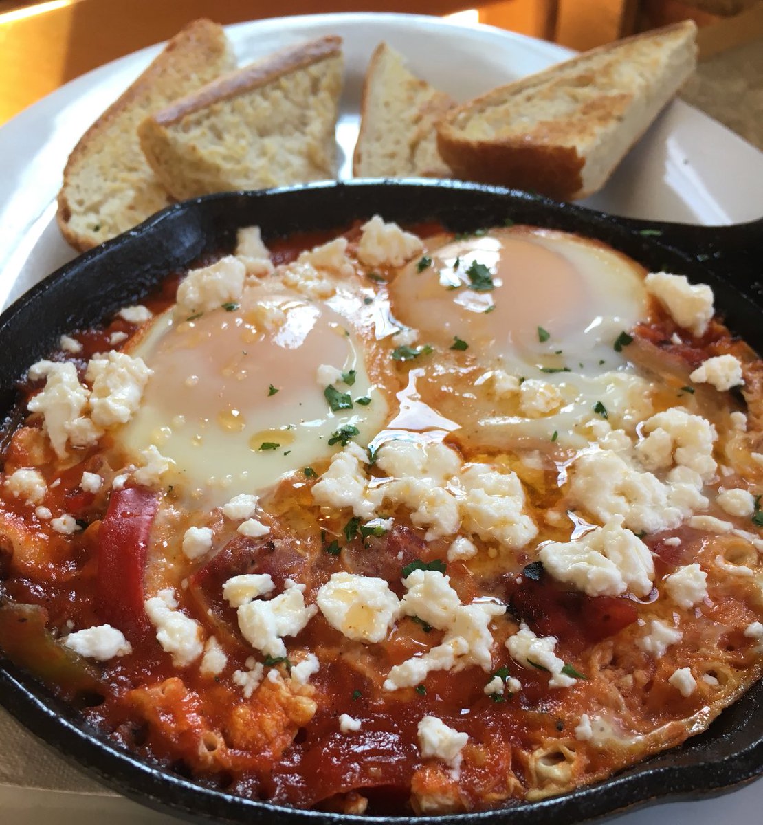 Tomorrow is brunch <a href="/LaughingSeedAVL/">Laughing Seed Cafe</a> and we are so excited about our new menu item, Shakshuka! See you for brunch!