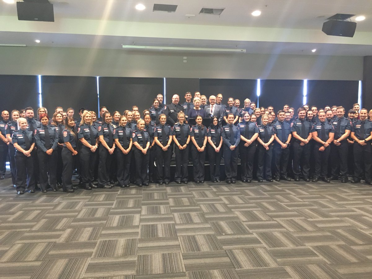 AmbulanceVic's tweet photo. Congratulations to all: Ninety-eight paramedics officially graduated today. Thank you for delivering great care to communities across Victoria. https://t.co/gldqvyfeI3