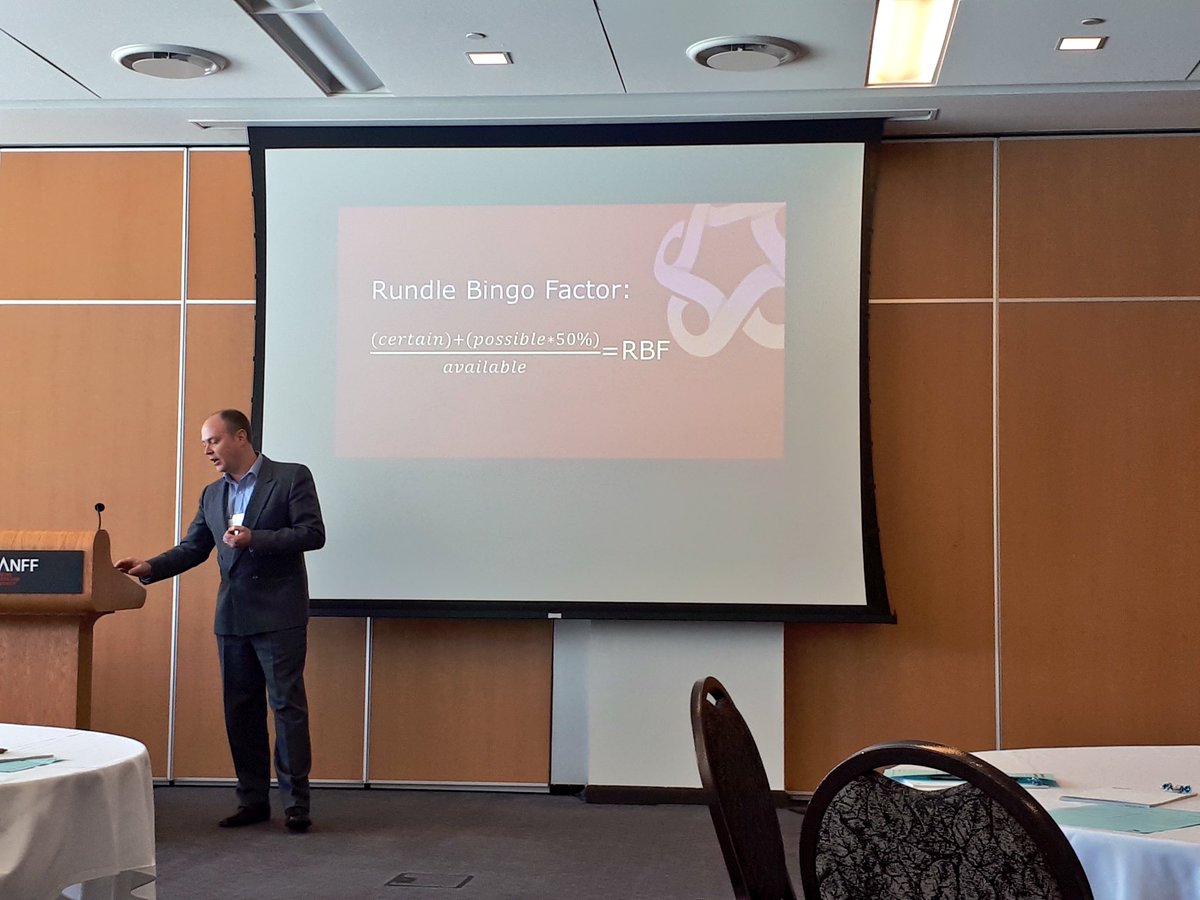 RundleSummit's tweet photo. @sallyhaney @tylerwsnagel I hear he calculated his BINGO factor at 41.6%! #RundleSummit2018 https://t.co/fBtDF77vcr
