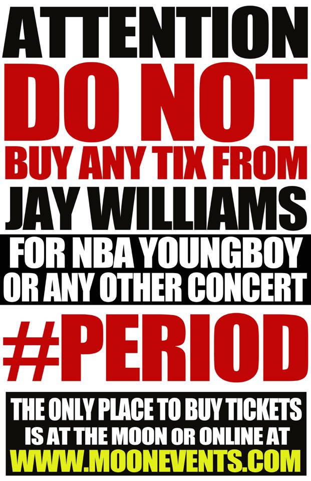 ThickChick850's tweet photo. 🚨TONIGHT🚨 - #NCC7 ANNIVERSARY BASH @ THE MOON 🌙 w/ 🎤@NBA_YoungBoy Performing Live
Hosted By :: 🎧 @DJDemp
BUY 🎟 TIX @ [ 💻 https://t.co/YRUYsDujC8 ]
#PayAttention #NBAYoungBoy #NCC7Anniversary #NoCrowdControl7 @nocrowdcontrol 🐺@thewolfpackent 📸@850digital #Saturday https://t.co/GYjSDasSPH