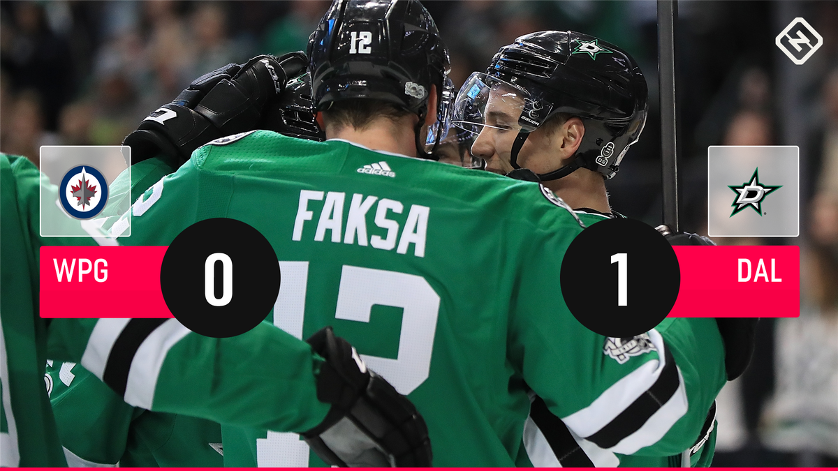 sportingnewsca's tweet photo. All it took was 10 seconds for Tyler Pitlick to give the #DALStars a 1-0 lead against the #NHLJets.
https://t.co/DVxzmTmChS https://t.co/vnMErkediW