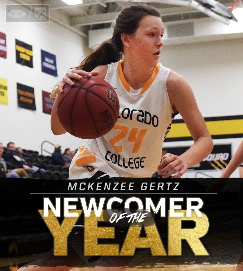 McKenzee Gertz of <a href="/CCTigers/">CC Tiger Athletics</a> is the #SCACwbb Newcomer of the Year!