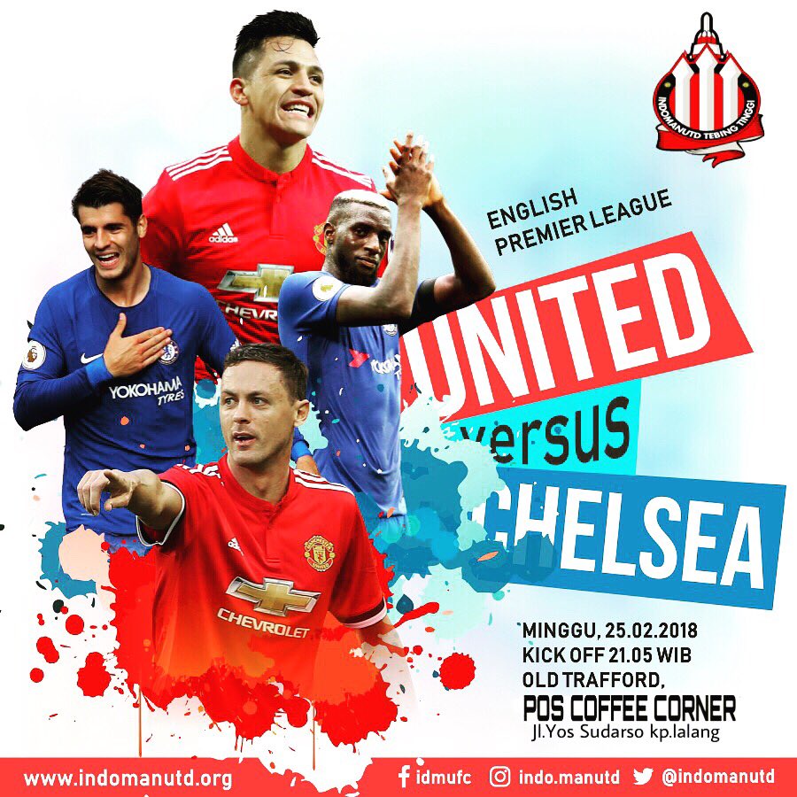 NONTON BOLA SERU 
BIG MATCH
ManUnited vs Chelsea
Minggu (25/2) 
OG: 20:00WIB
Lokasi: POS COFFE CORNER (jl.yos sudarso)
#ramekan