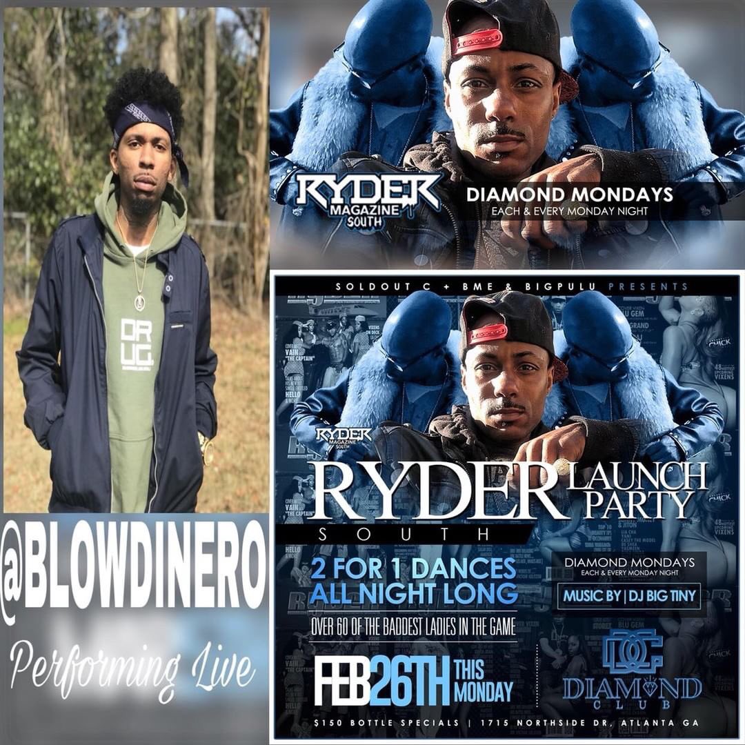 BlowDinero's tweet image. Pull Up February 26th ! I’ll Be Performing “Crazy” Live @ Diamonds  For My Dawg @BigPulu &amp;amp; Ryder Magazine . 
#TrapMode OTW