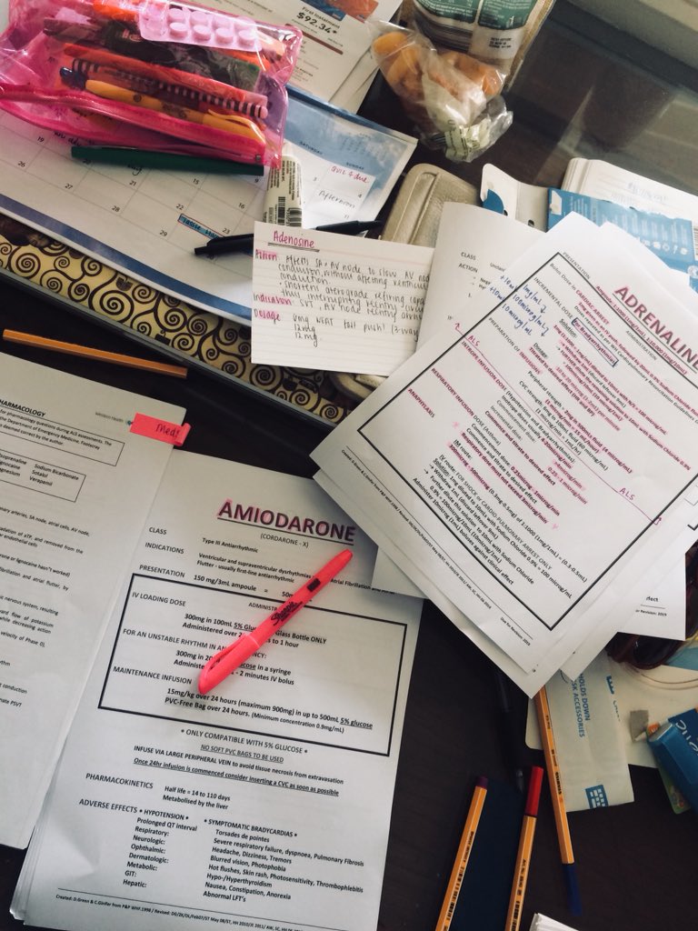 litlebigsister's tweet photo. #postgradlife #postgrademergnursing #emergencynursing #pharmacology #ALS #getitdone https://t.co/sqQMqfWnG3
