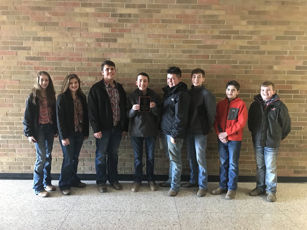 swainscottFLCS's tweet photo. Congratulations to the Frankton FFA Livestock Judging members that competed today! They competed in the Rensselaer FFA questions division today and won 3rd &amp; 7th place teams out of 15. Connor Utterback was 3rd overall &amp; Grace Alexander was 6th overall out of 68! #FranktonFFA https://t.co/B35d8tQQQV
