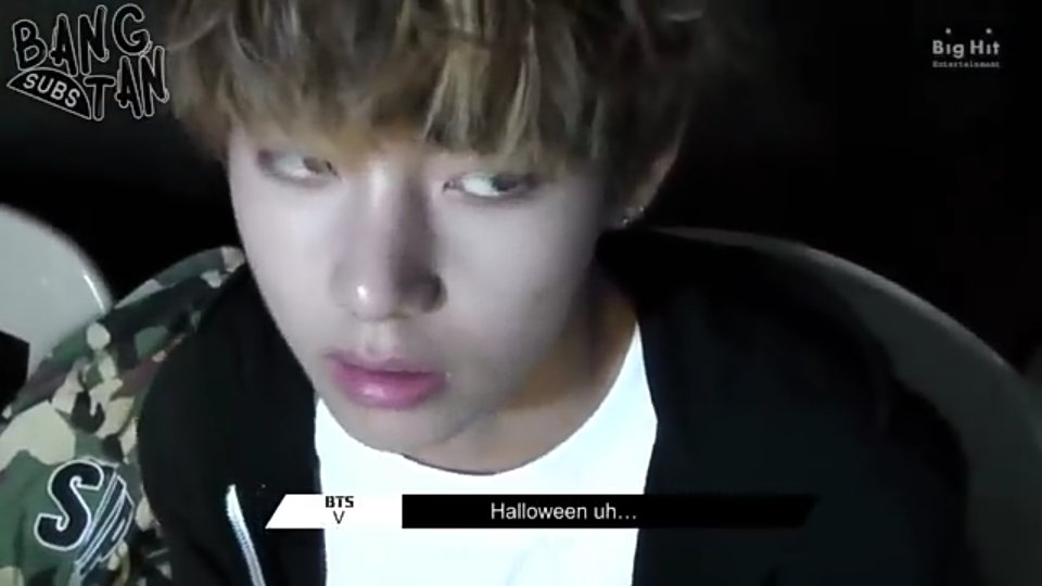 When Taehyung was asked by bighit who he wanted to dress up as for halloween, he answered Harley Quinn but they ended up dressing him up as Dracula. .