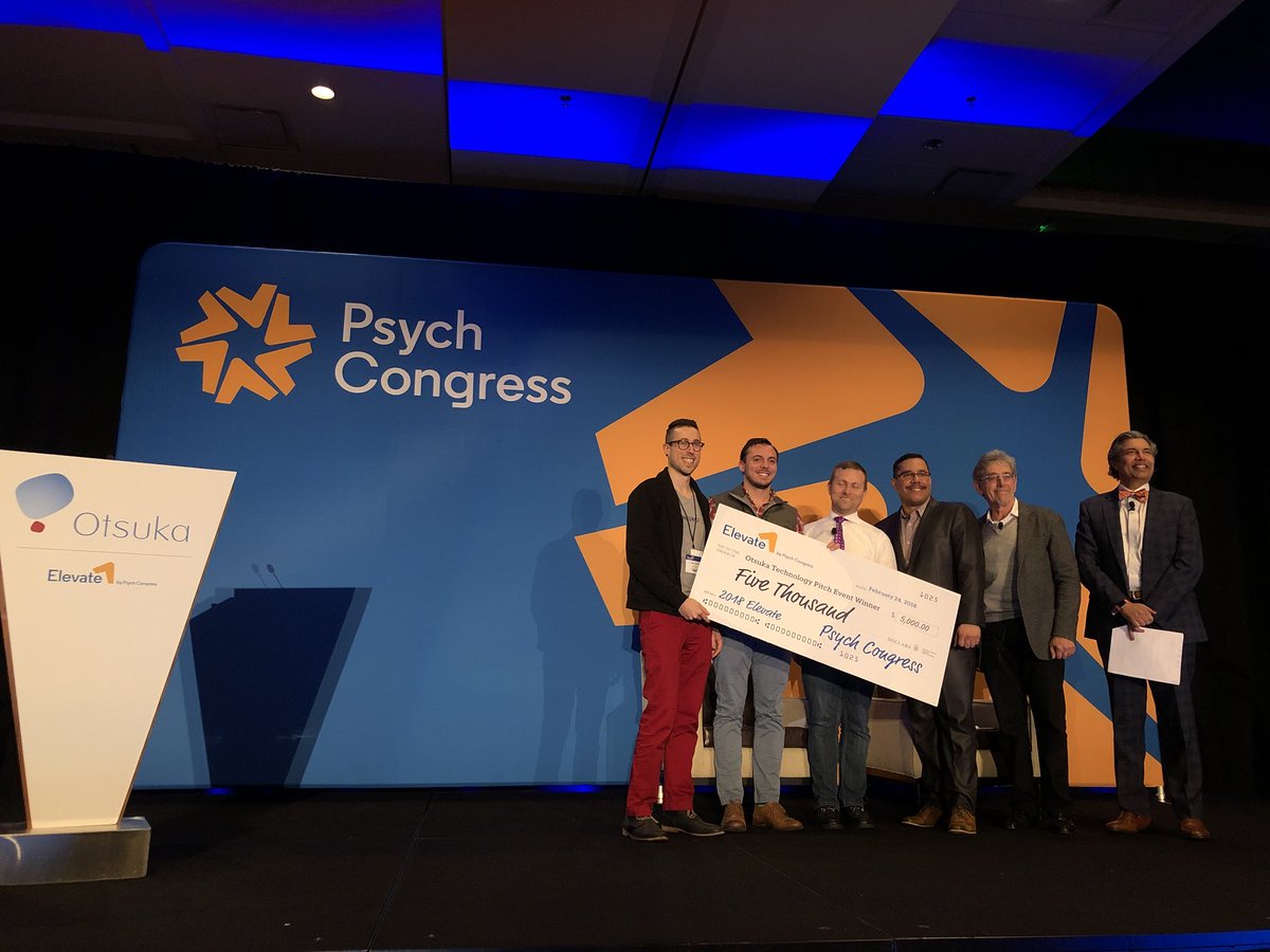 OtsukaUS's tweet photo. Congratulations to @neuroflowlive! Our #Elevate2018 pitch event winner! https://t.co/ShqDj2KIQC