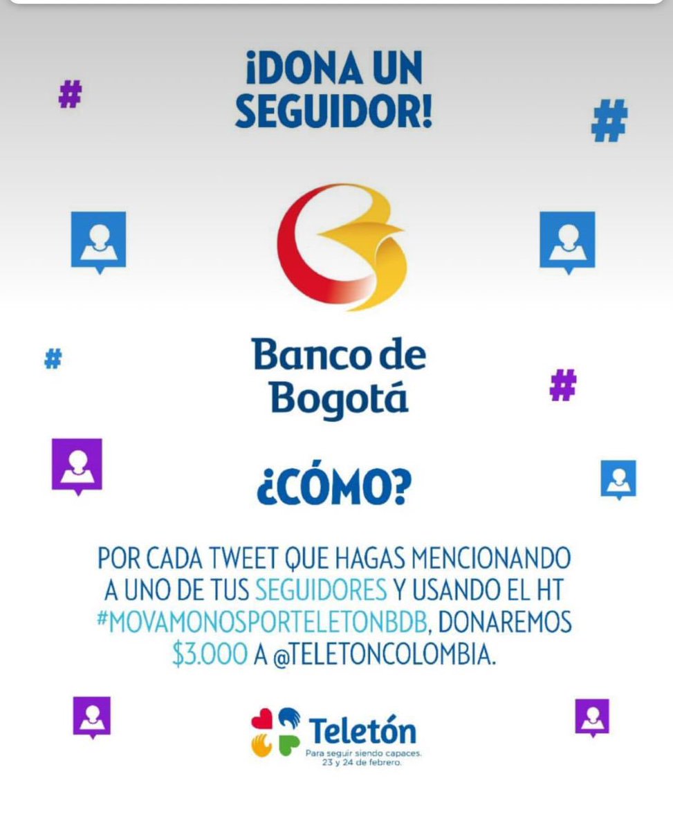 freshmeetCo's tweet photo. #MovamonosPorTeletonBdB @AndreaSernaTV https://t.co/iOoAZosshu