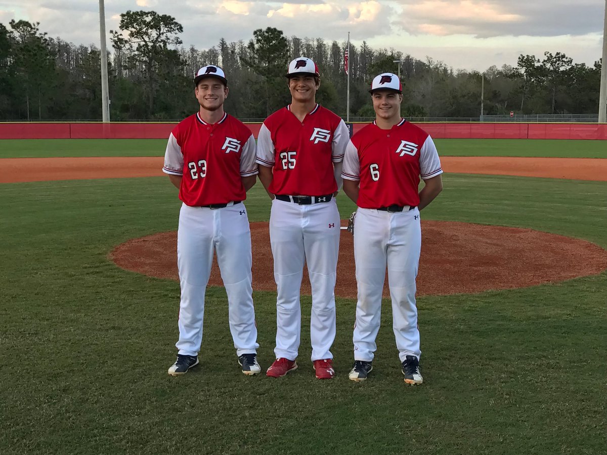 2018 Senior Captains for Freedom High! Andrew Wise, Brendan Abel, and Hunter Kniskern.