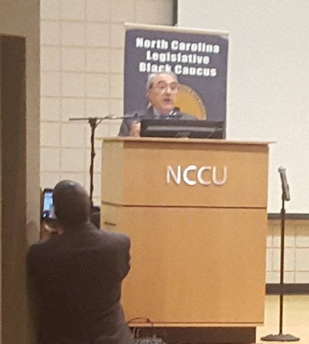 DuaneHallNC's tweet photo. Listening to @GKButterfield tell give history lesson to @NCLegBlkCaucus #ncga #ncpol https://t.co/tXnmOIeUH4