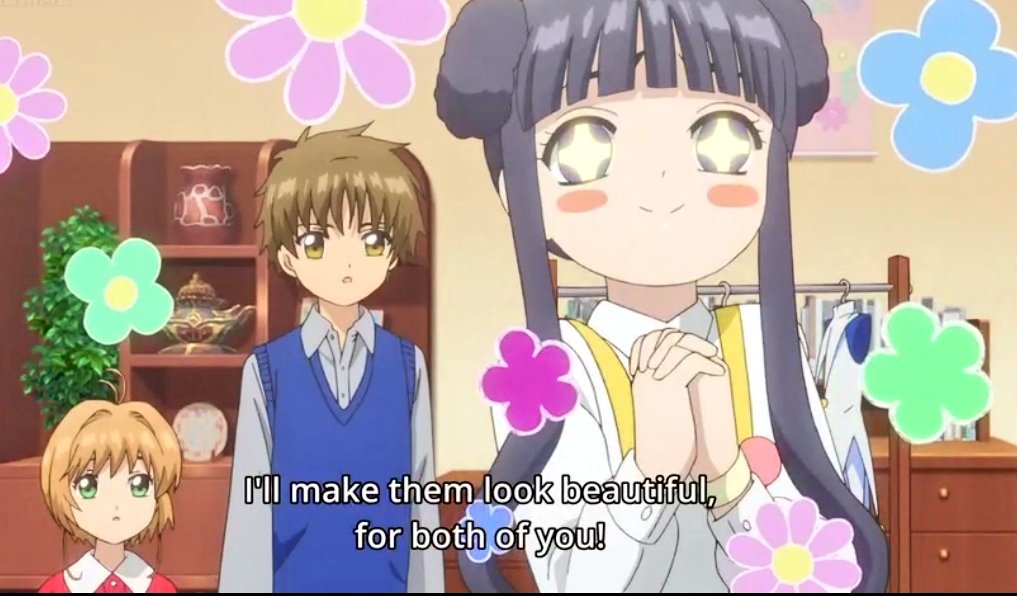 ccsakurasequel's tweet photo. Making battle costume for Sakura  is one Tomoyo's dream! Now she's planning to make one for Syaoran too! Her dream is getting bigger! XD https://t.co/qKL0bN6yJH