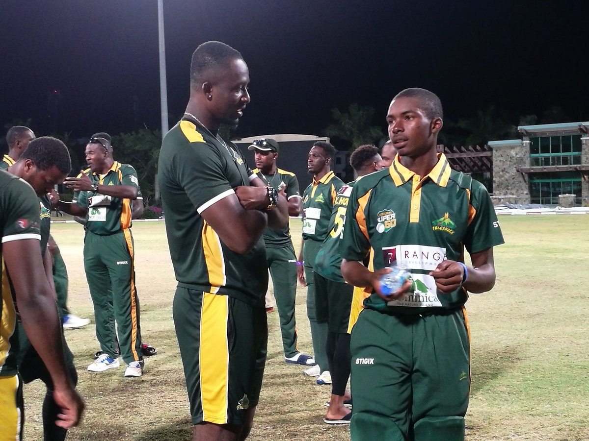 windiescricket's tweet photo. Windward Islands Volcanoes your 2018 #Super50 Cup CHAMPIONS!!!  
Defeating Barbados Pride by $ wickets. https://t.co/aLYtXBfO0O