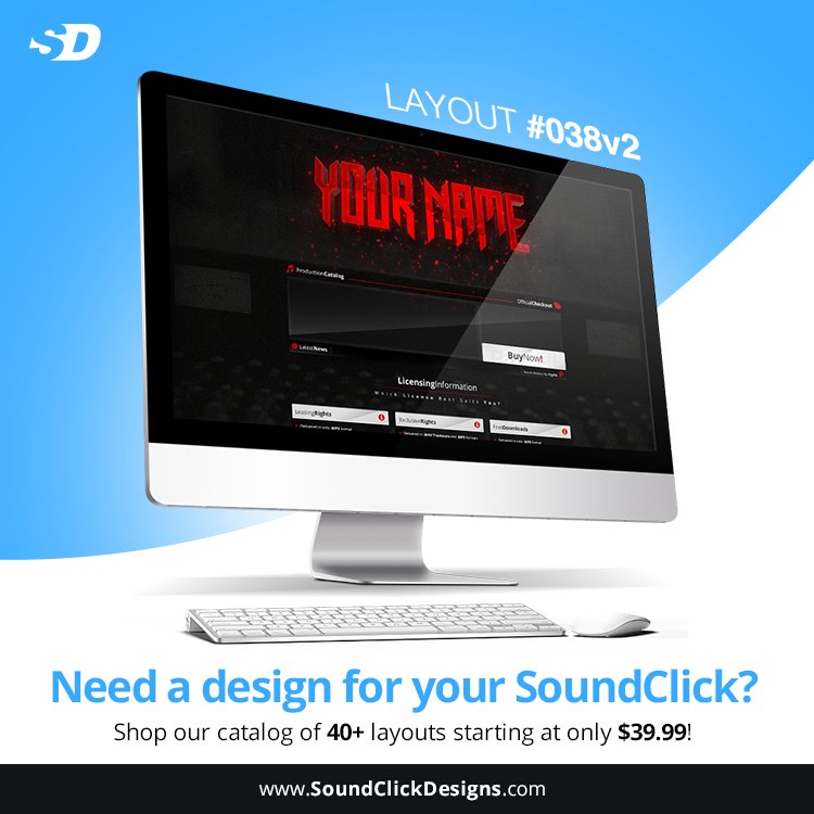 DesignsForSC's tweet image. Need a design for your @SoundClick @Soundclick? Visit SoundClickDesigns.com today, 40+ layouts starting at $40!